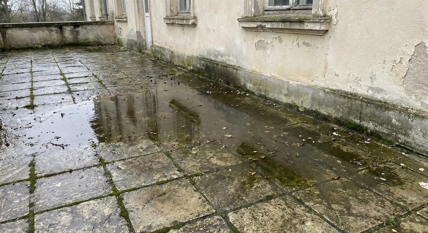 Décollement massif de carrelage de sol