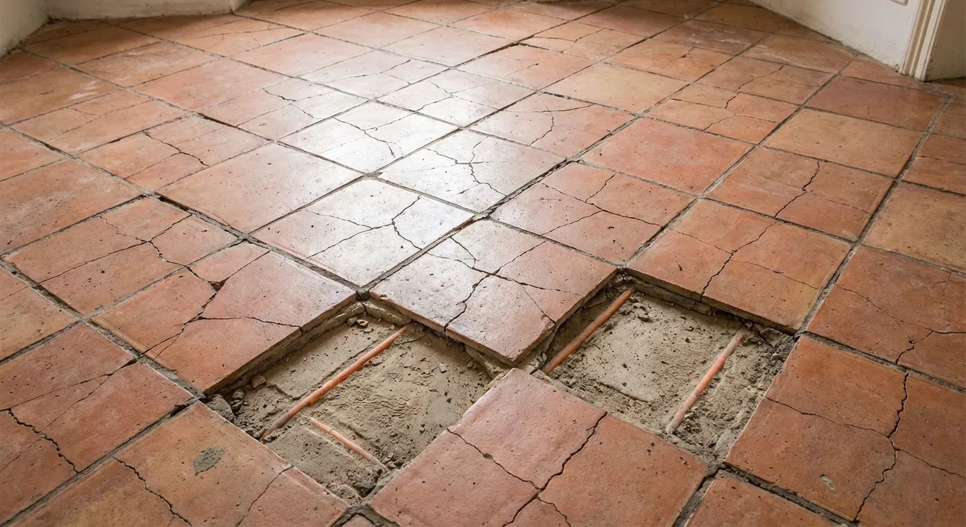 Fissuration de carrelage extérieur sur terrasse