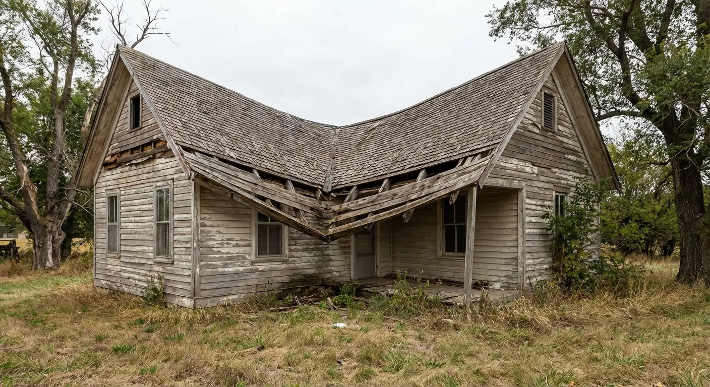 Affaissement de charpente par sous-dimensionnement