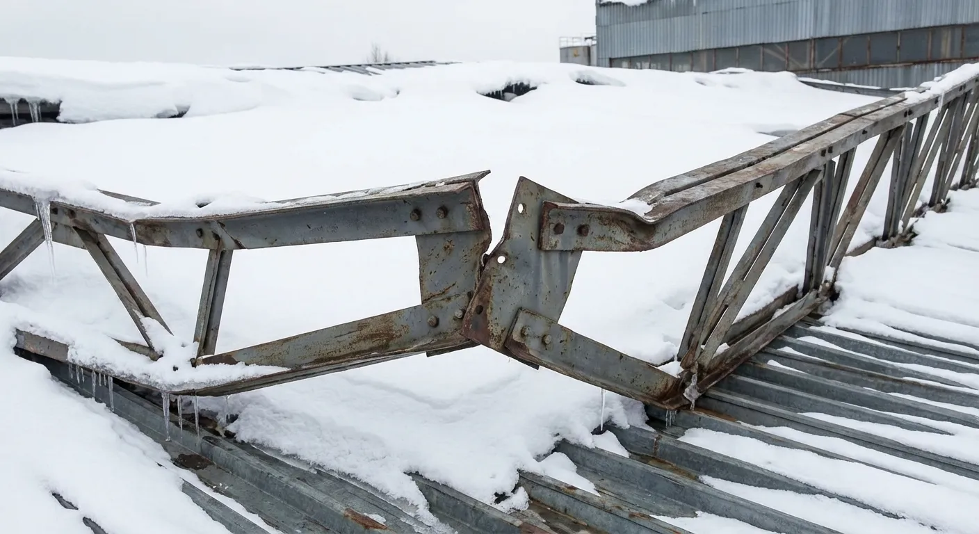 Rupture d'assemblage sur charpente industrielle