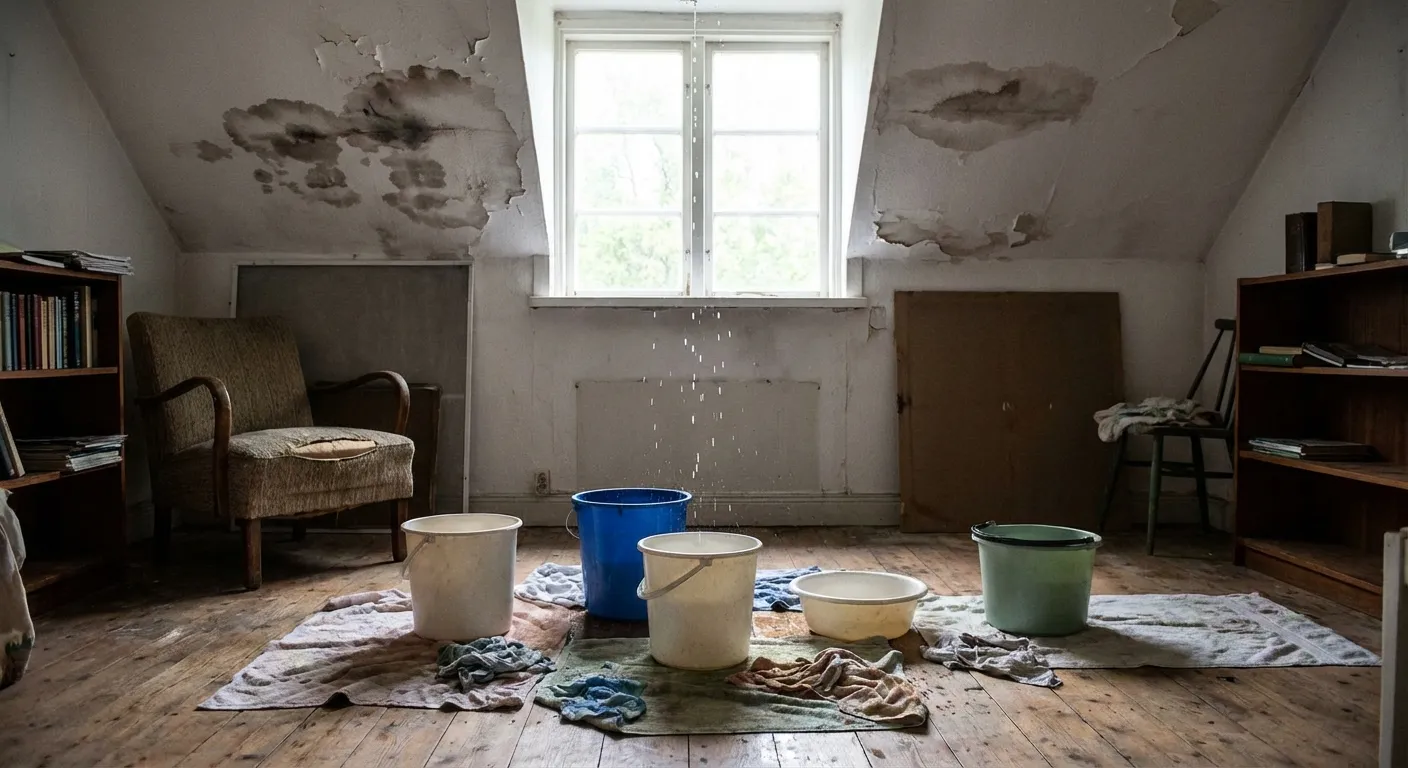 Infiltrations massives par défaut de pose de tuiles