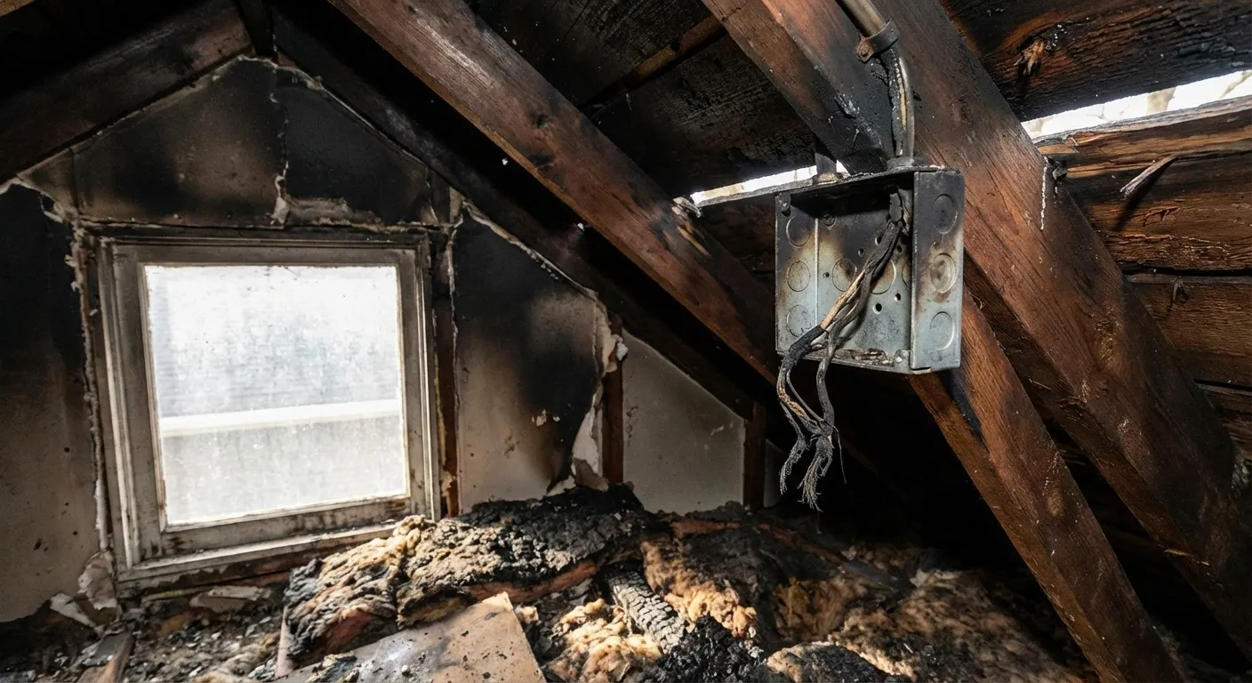 Incendie dû à un défaut de câblage