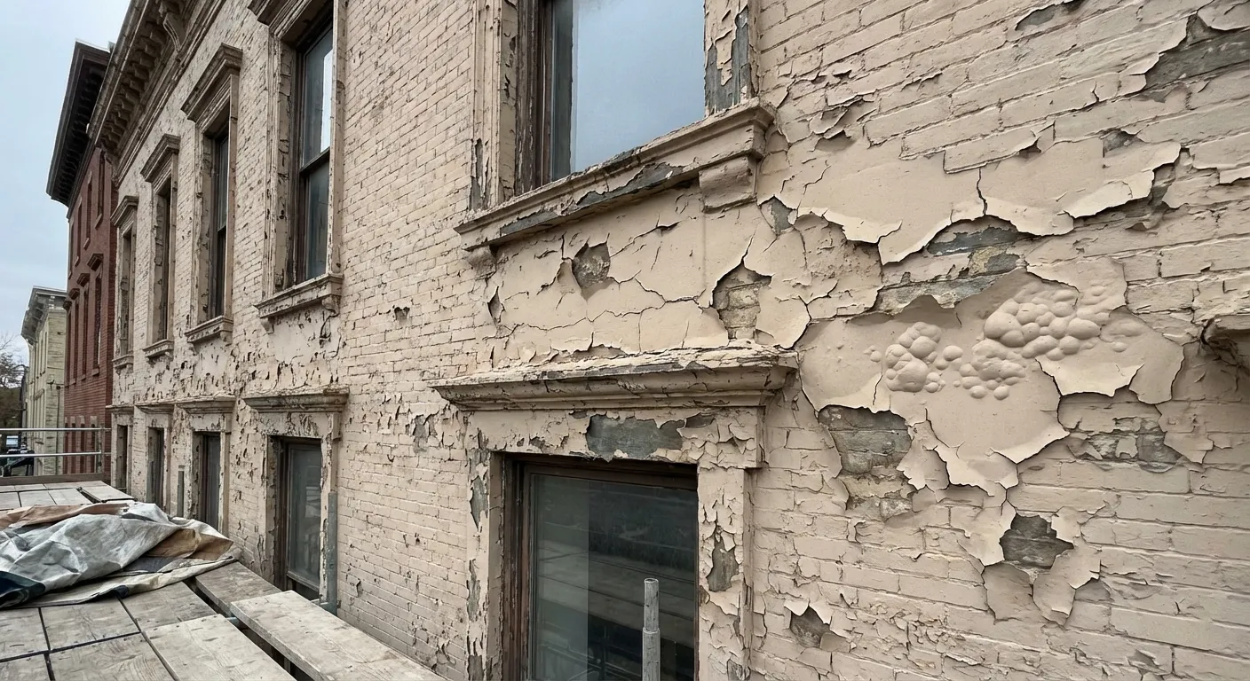 Cloquage généralisé après ravalement