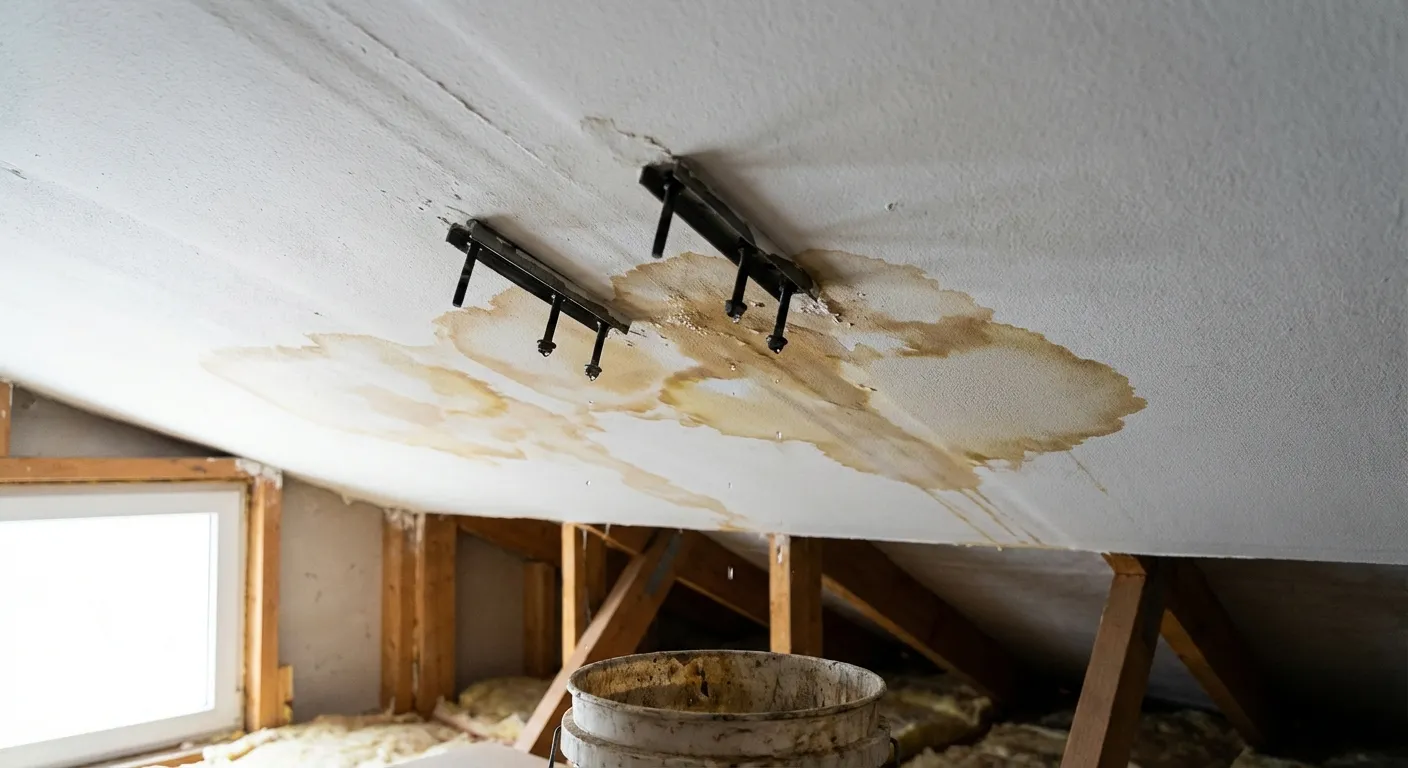 Infiltrations sous panneaux en intégration au bâti